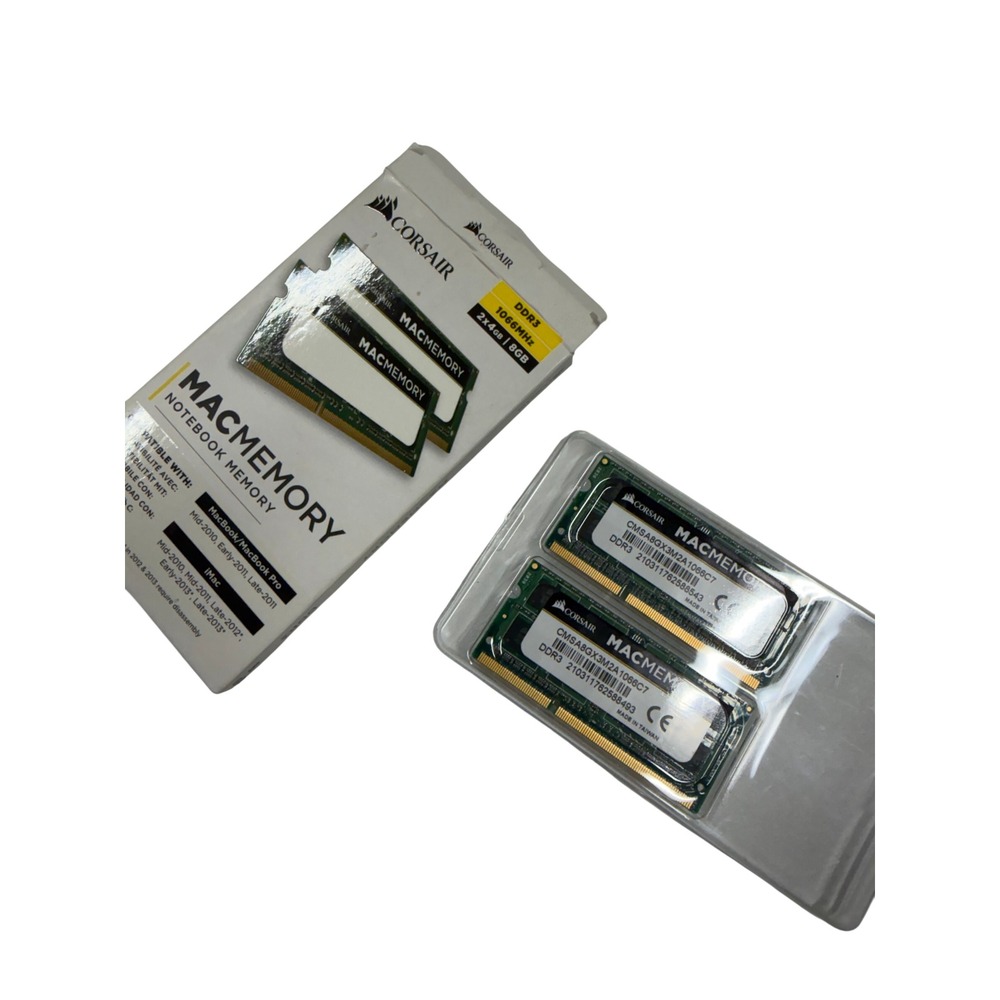Corsair MacMemory 8GB 2x4GB DDR3 1066MHz SODIMM RAM Kit CMSA8GX3M2A1066C7